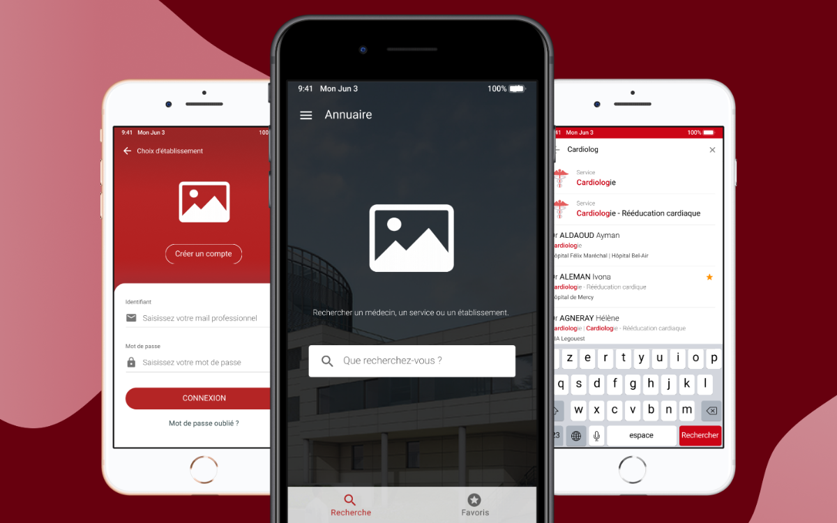 Application Medirep — annuaire médical